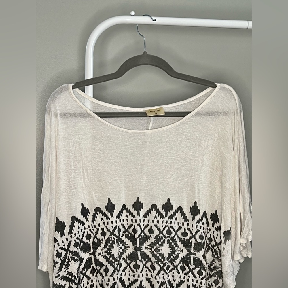 Poncho-like shirt